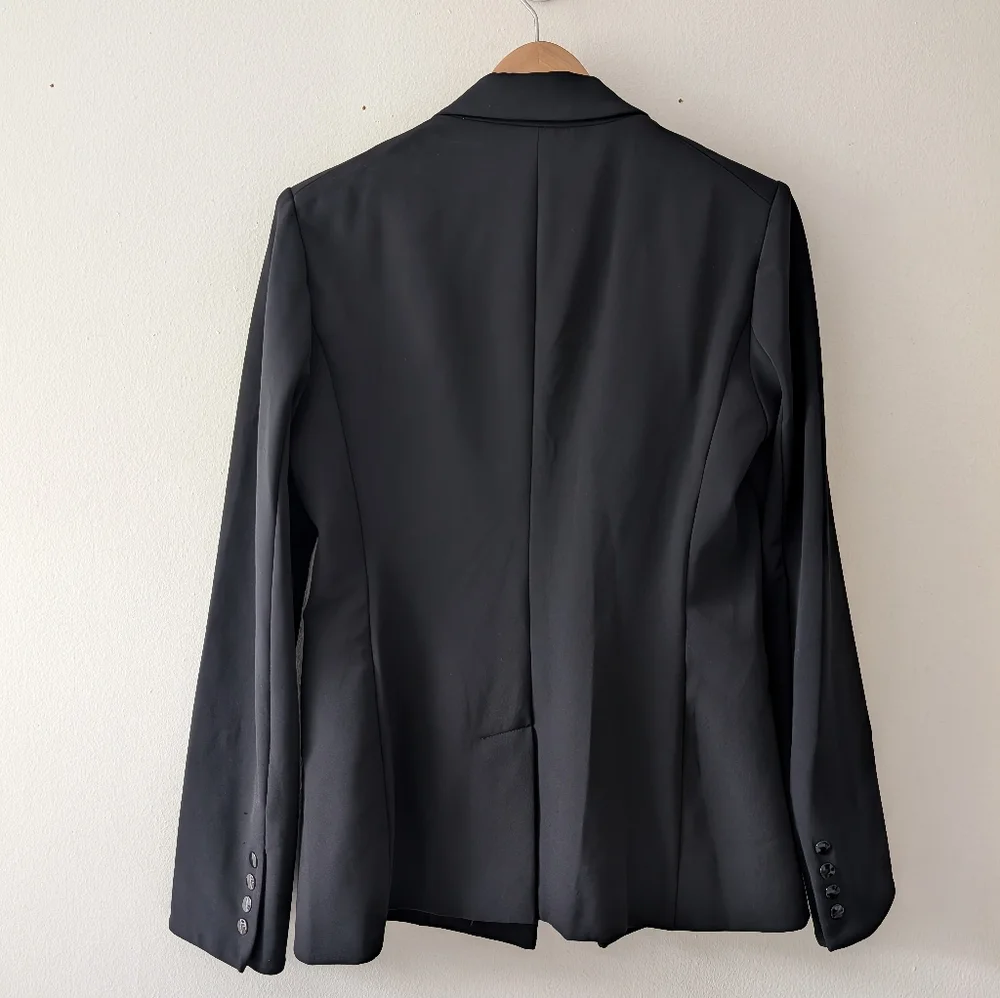 Veronica Beard Black Iconic Scuba Dickey Jacket Blazer Size 4 - Picture 7 of 13